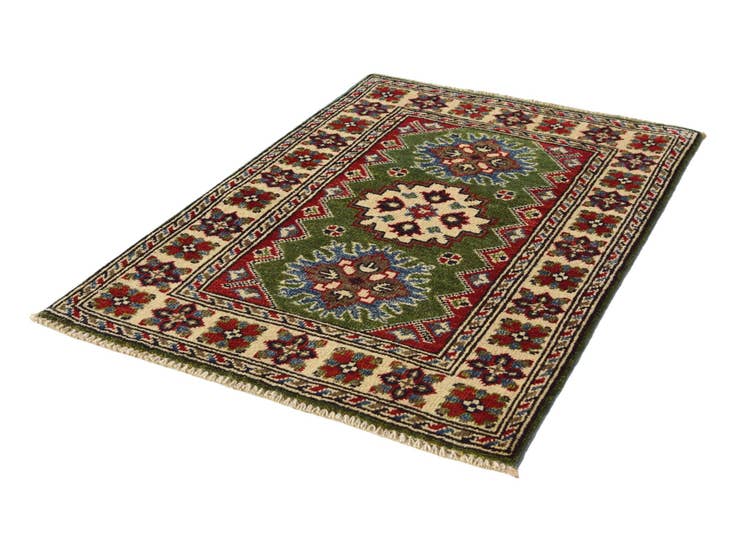 Detail image of 1' 11 x 2' 10 Hand Knotted Kazak Rug