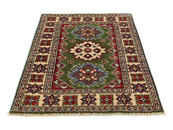 1' 11 x 2' 10 Hand Knotted Kazak Rug