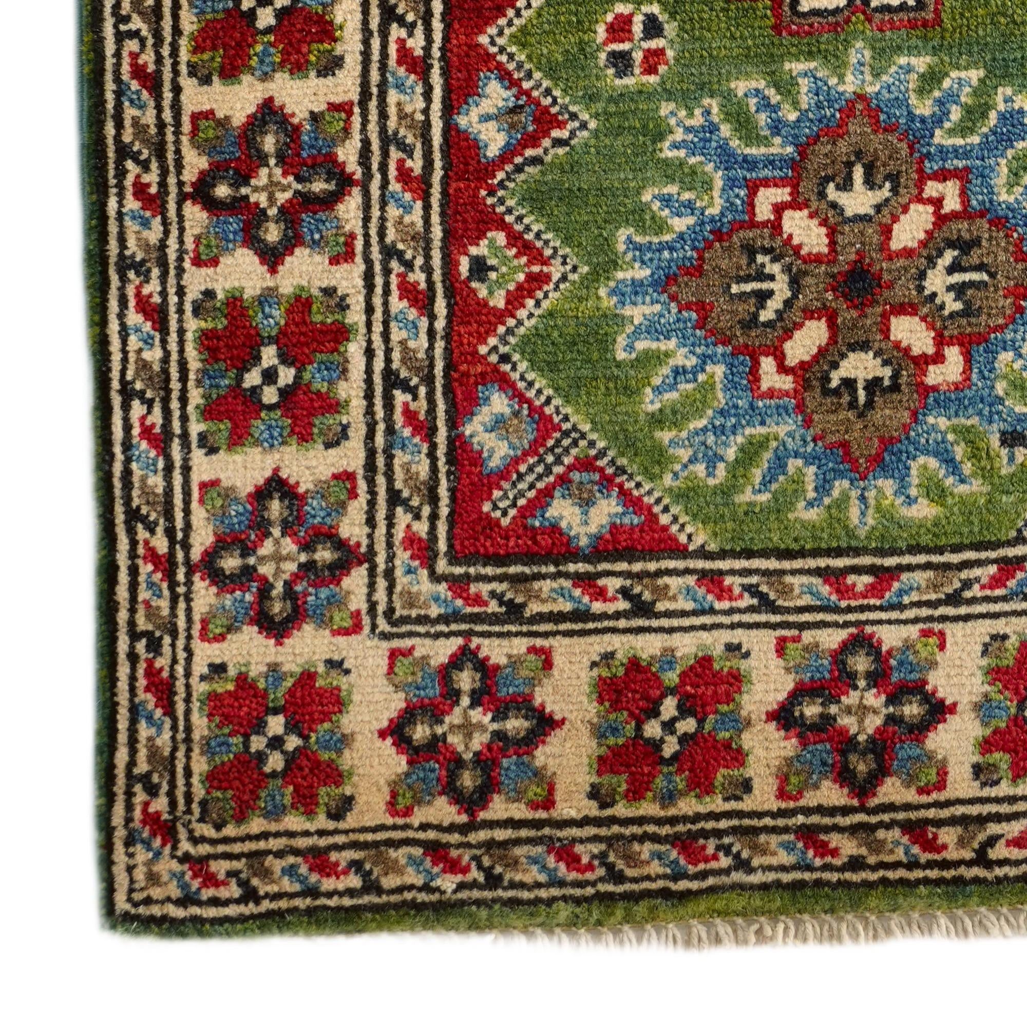 1' 11 x 2' 10 Hand Knotted Kazak Rug