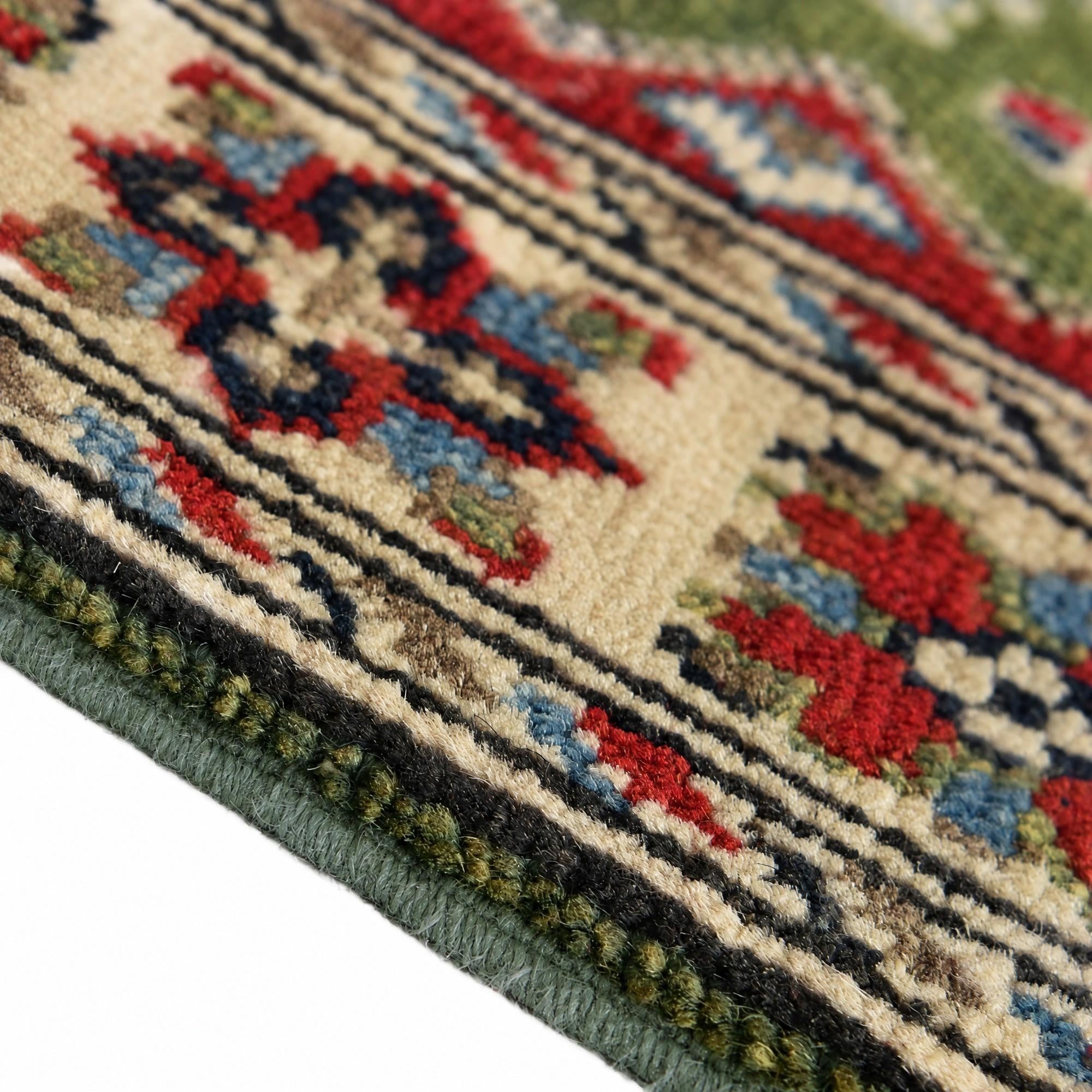 60cm x 85cm Hand Knotted Kazak Rug