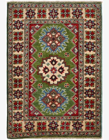1' 11 x 2' 10 Hand Knotted Kazak Rug