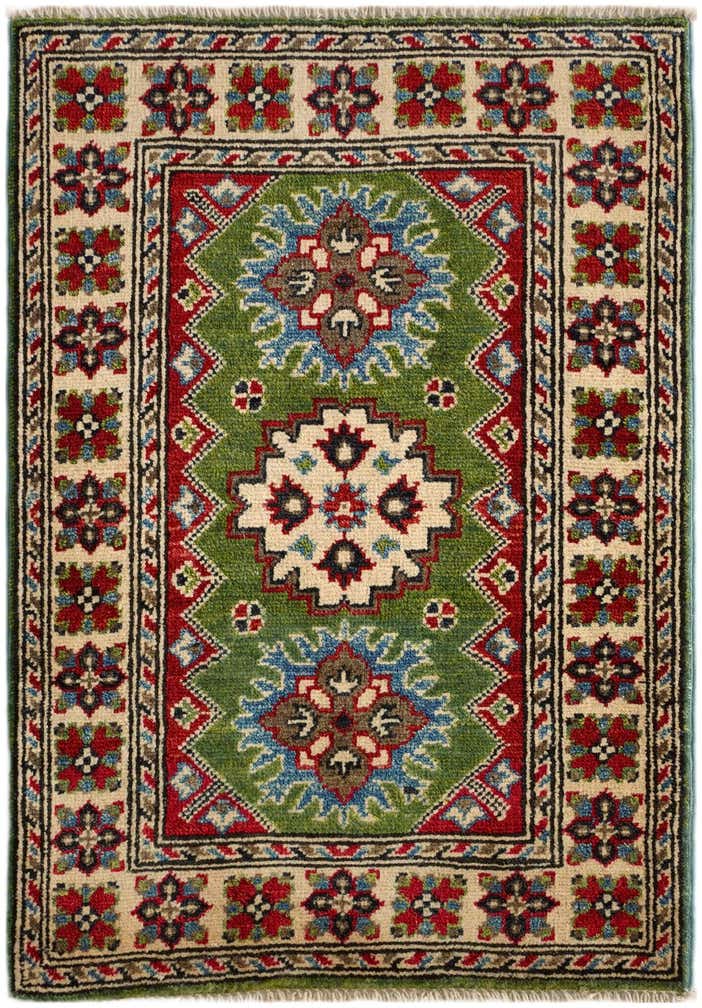 1' 11 x 2' 10 Hand Knotted Kazak Rug