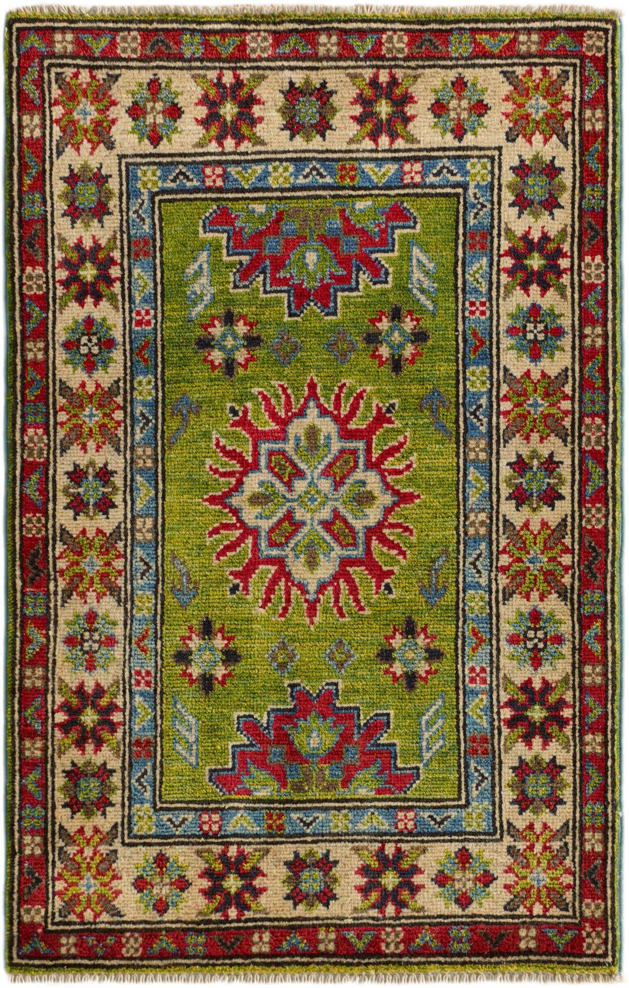 2' x 3' 3 Hand Knotted Kazak Rug