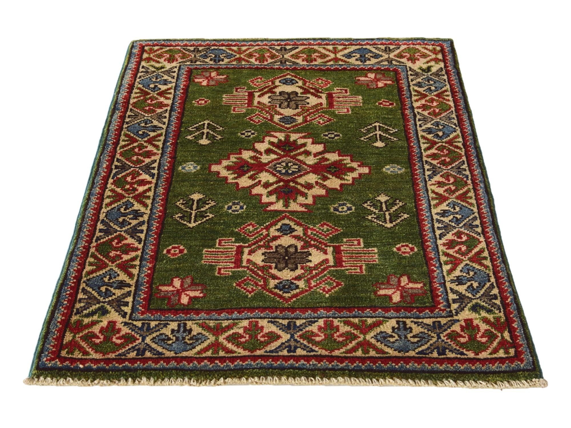 2' 2 x 3' Hand Knotted Kazak Rug