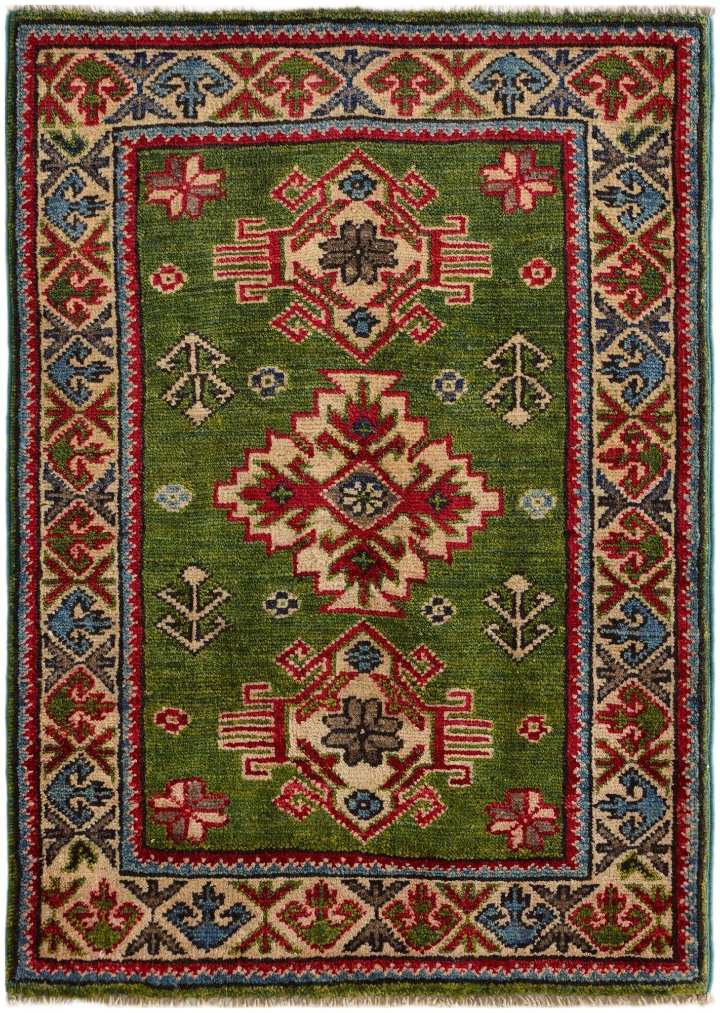 2' 2 x 3' Hand Knotted Kazak Rug