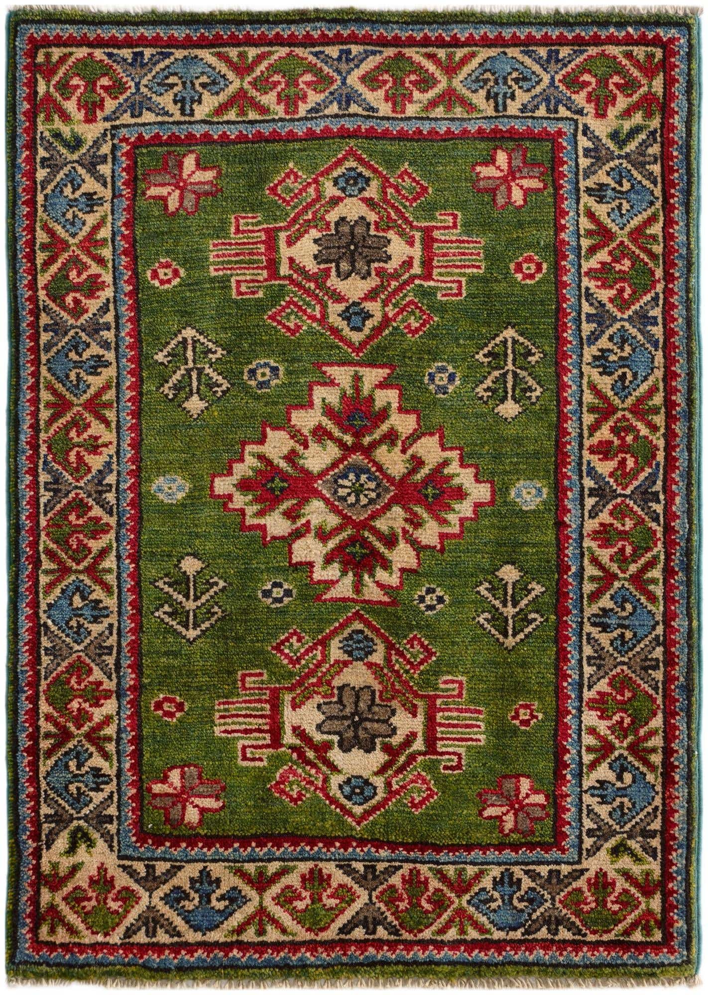 2' 2 x 3' Hand Knotted Kazak Rug