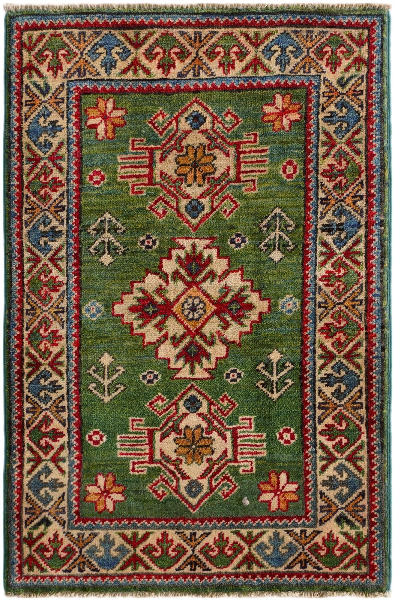 2' 2 x 3' 2 Hand Knotted Kazak Rug