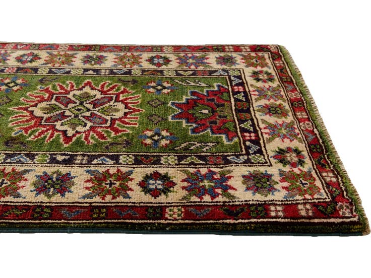 Detail image of 2' 1 x 2' 11 Hand Knotted Kazak Rug