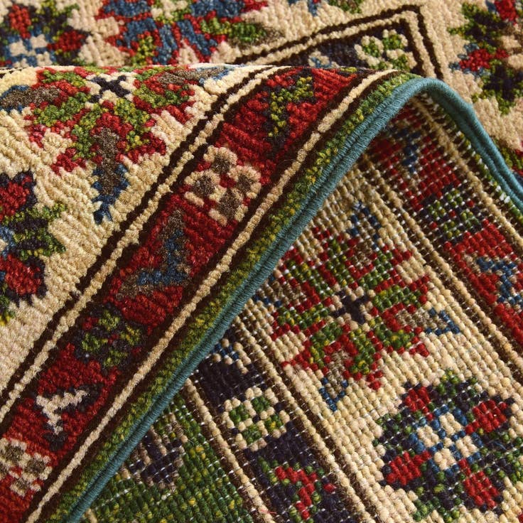 Detail image of 2' 1 x 2' 11 Hand Knotted Kazak Rug