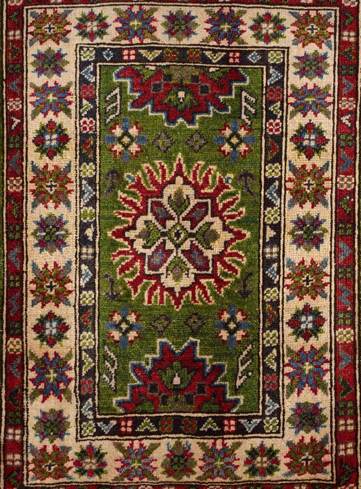 2' 1 x 2' 11 Hand Knotted Kazak Rug