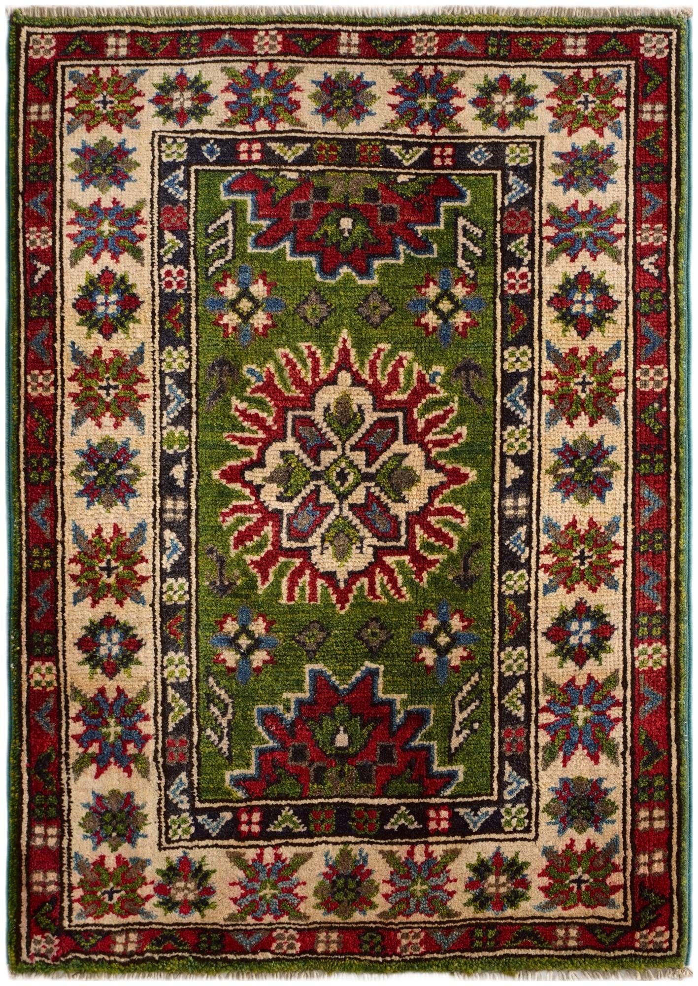 2' 1 x 2' 11 Hand Knotted Kazak Rug