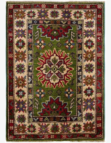 2' 1 x 2' 11 Hand Knotted Kazak Rug