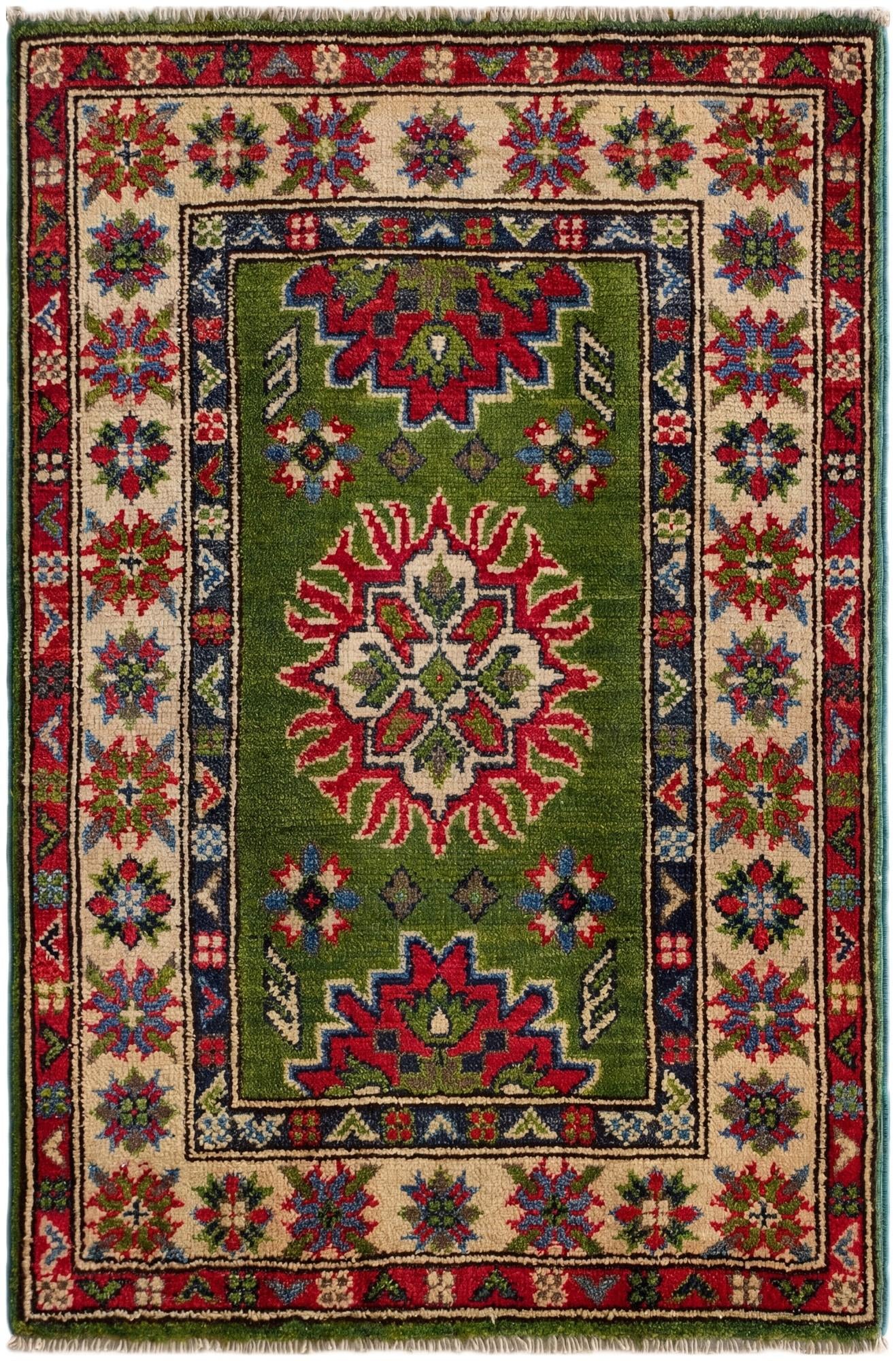 2' x 3' Hand Knotted Kazak Rug