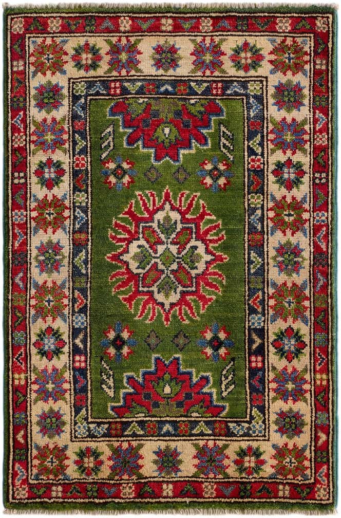 2' x 3' Hand Knotted Kazak Rug