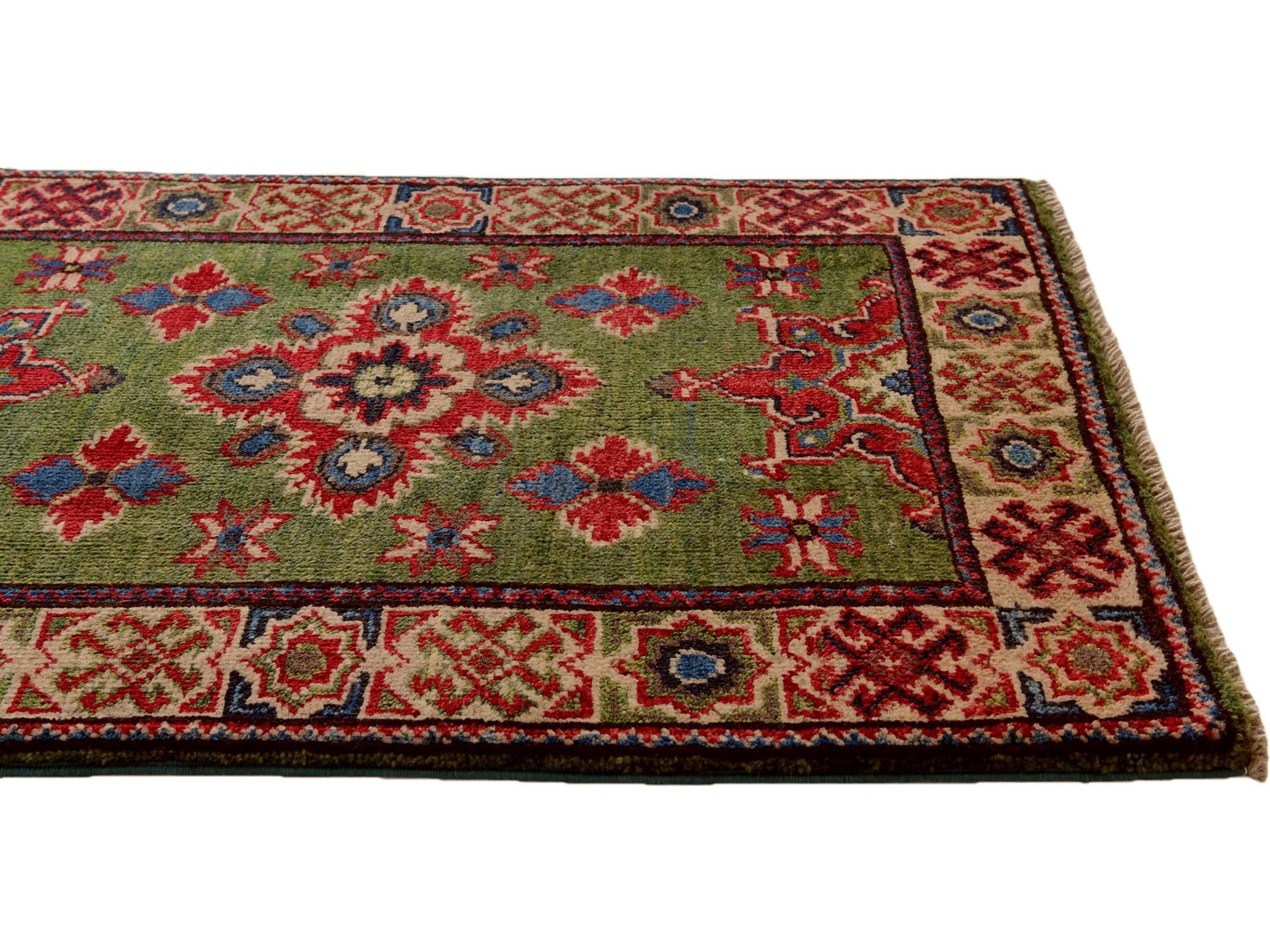 2' x 3' Hand Knotted Kazak Rug