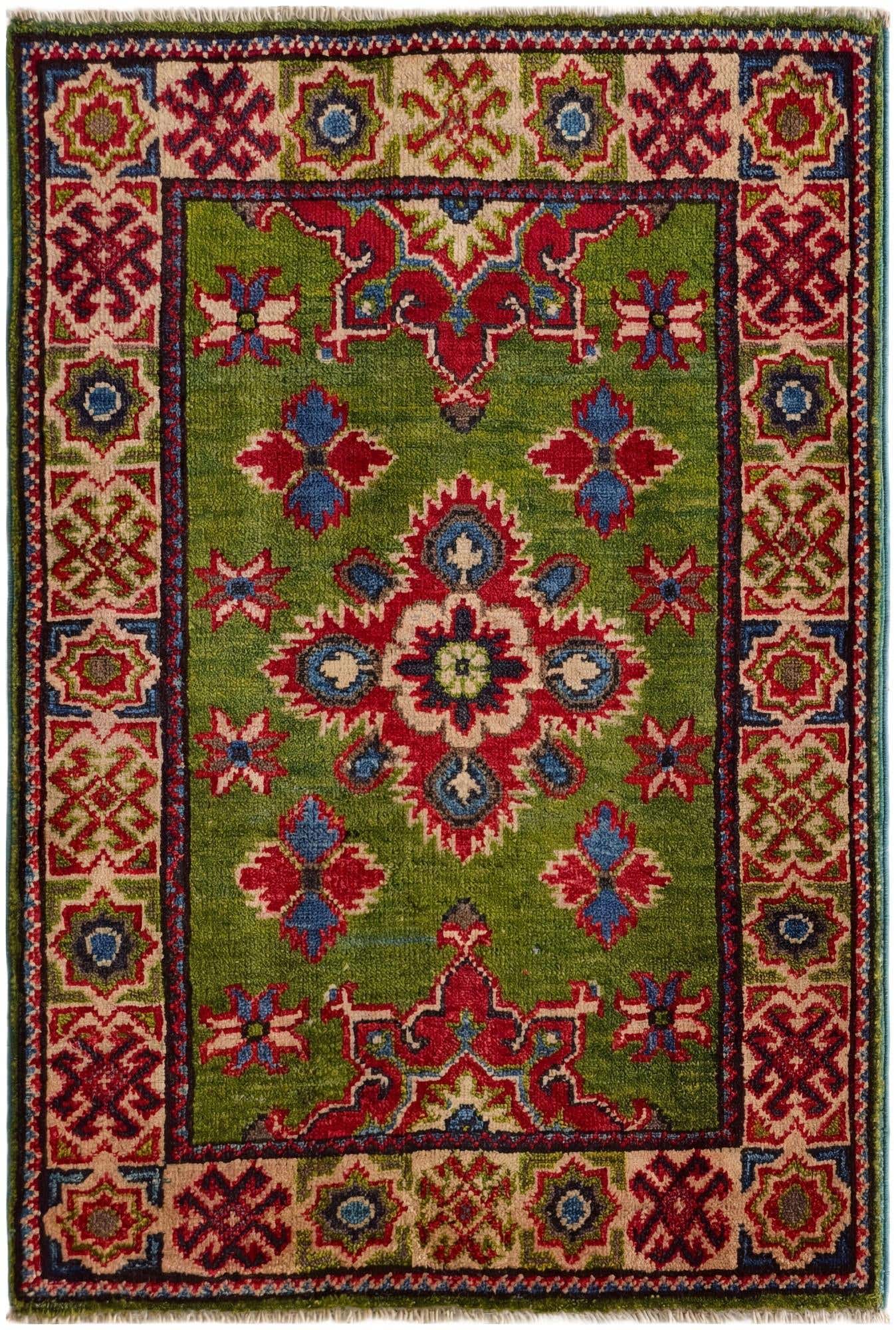 2' x 3' Hand Knotted Kazak Rug