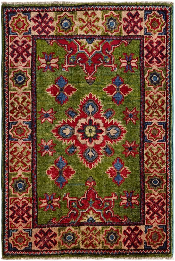 2' x 3' Hand Knotted Kazak Rug