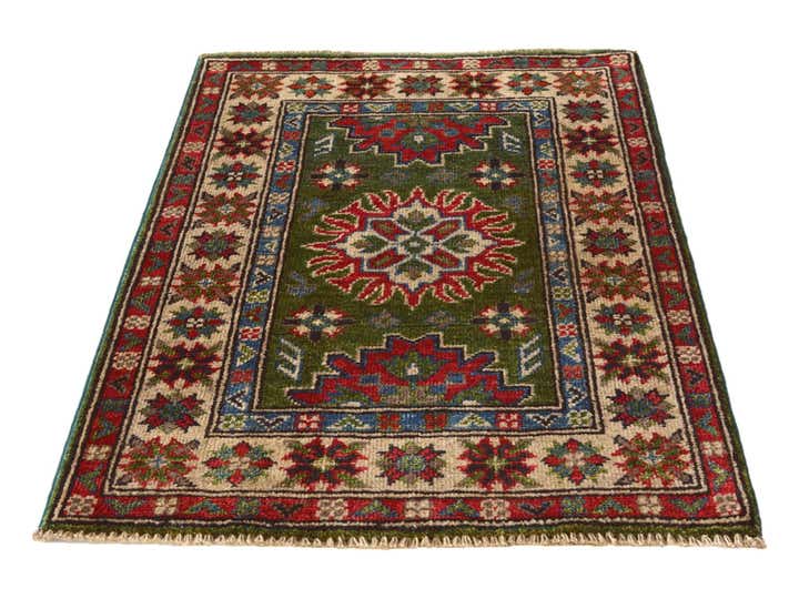 2' x 2' 11 Hand Knotted Kazak Rug