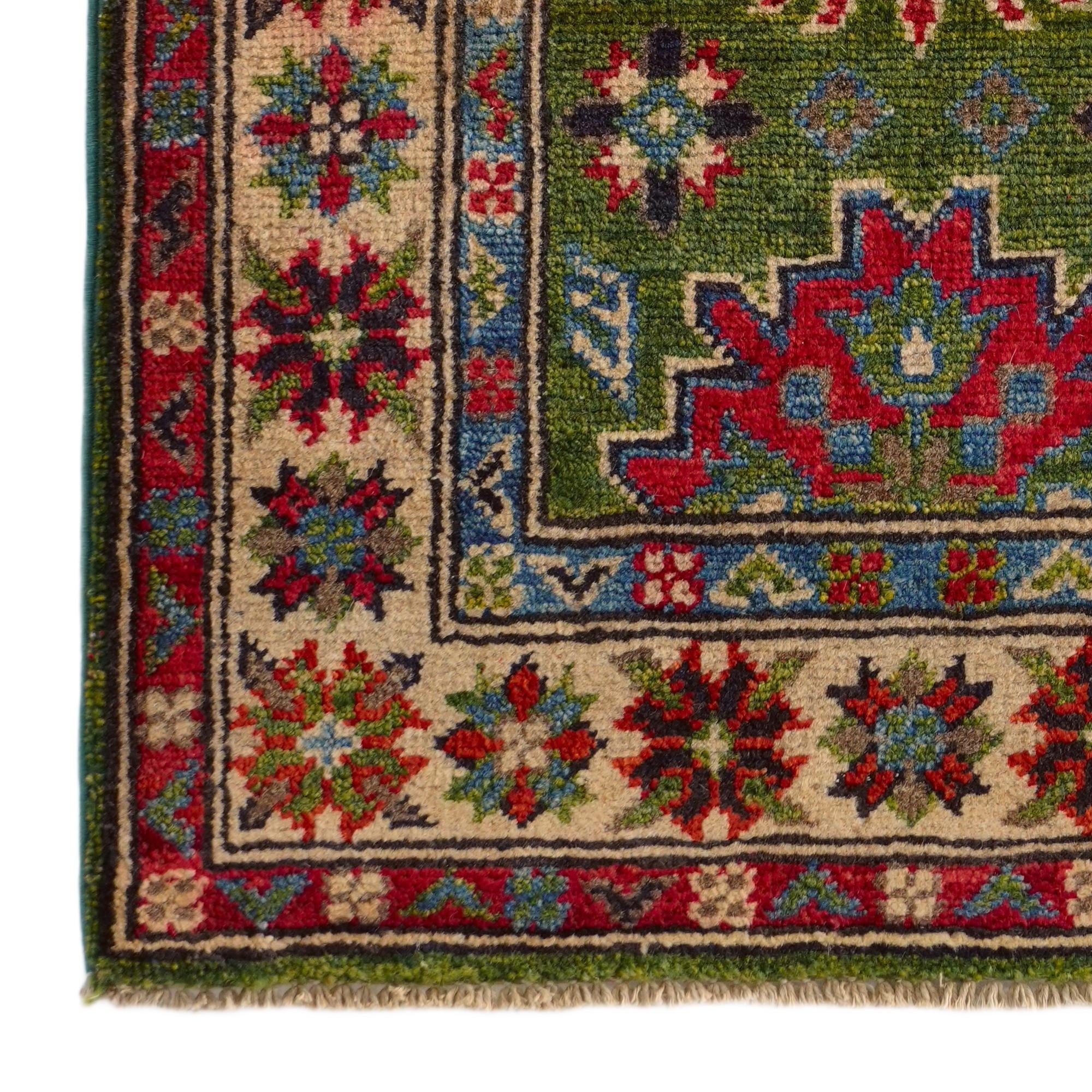 2' x 2' 11 Hand Knotted Kazak Rug