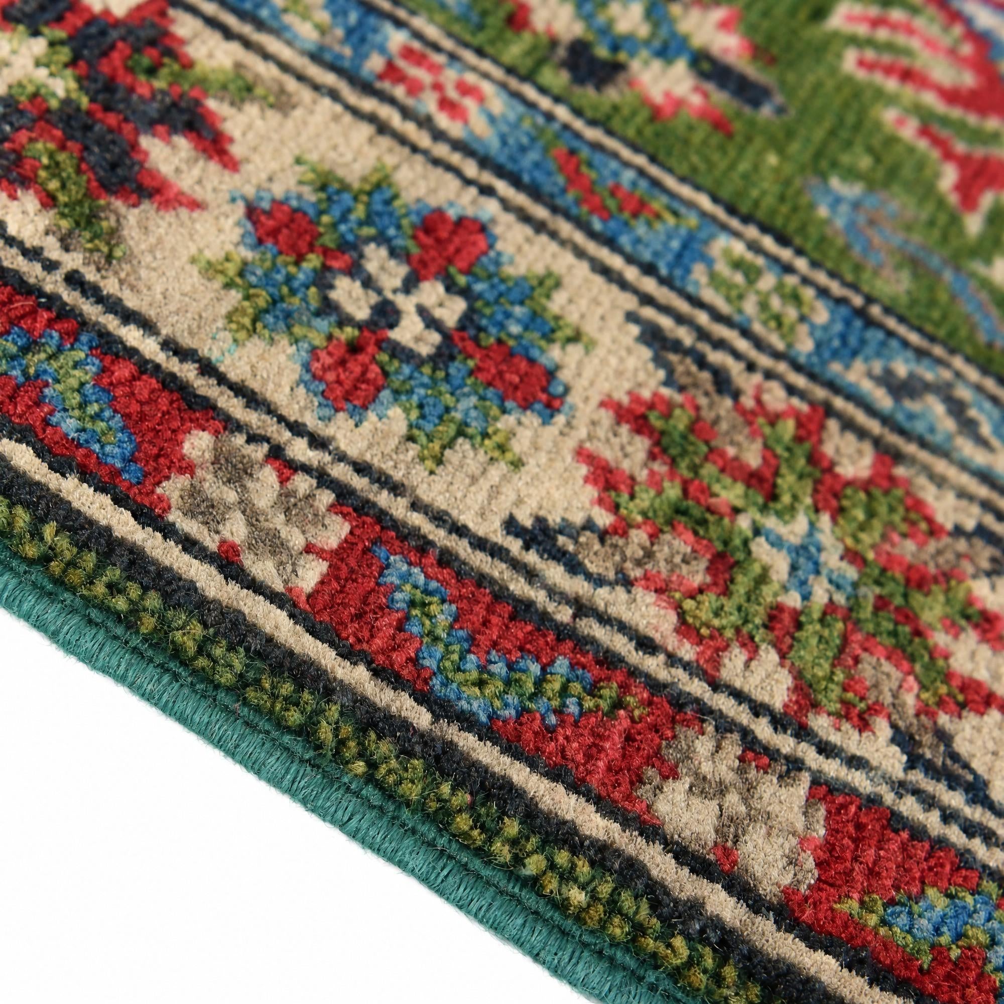 Detail image 8 of 12: 2' x 2' 11 Hand Knotted Kazak Rug
