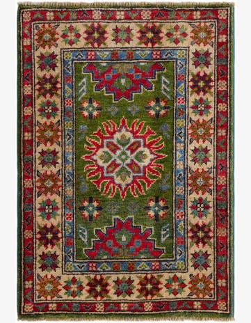 2' x 2' 11 Hand Knotted Kazak Rug