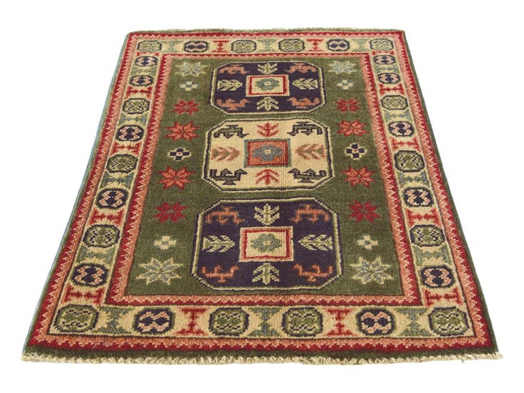 Detail image of 2' x 3' Hand Knotted Kazak Rug