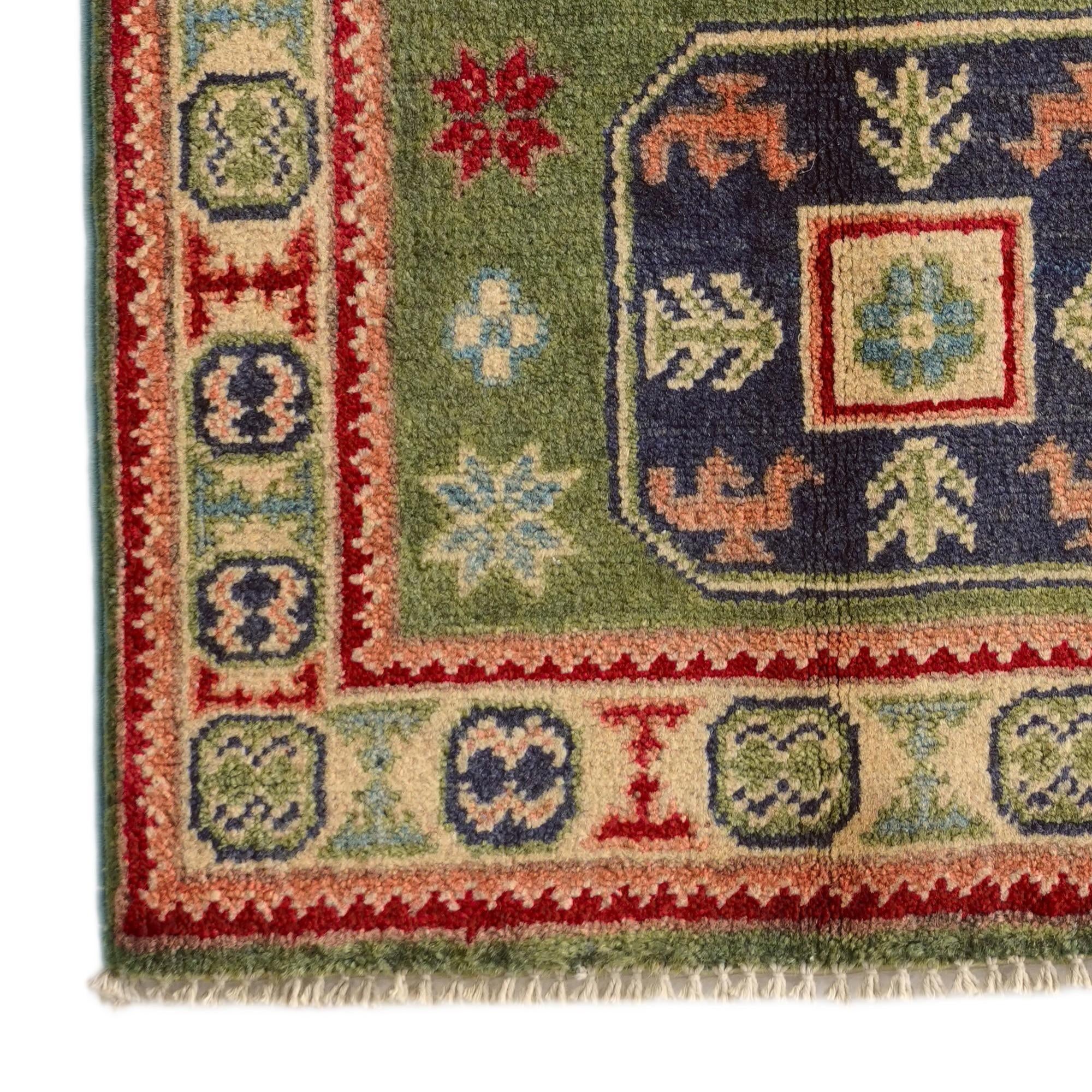 2' x 3' Hand Knotted Kazak Rug
