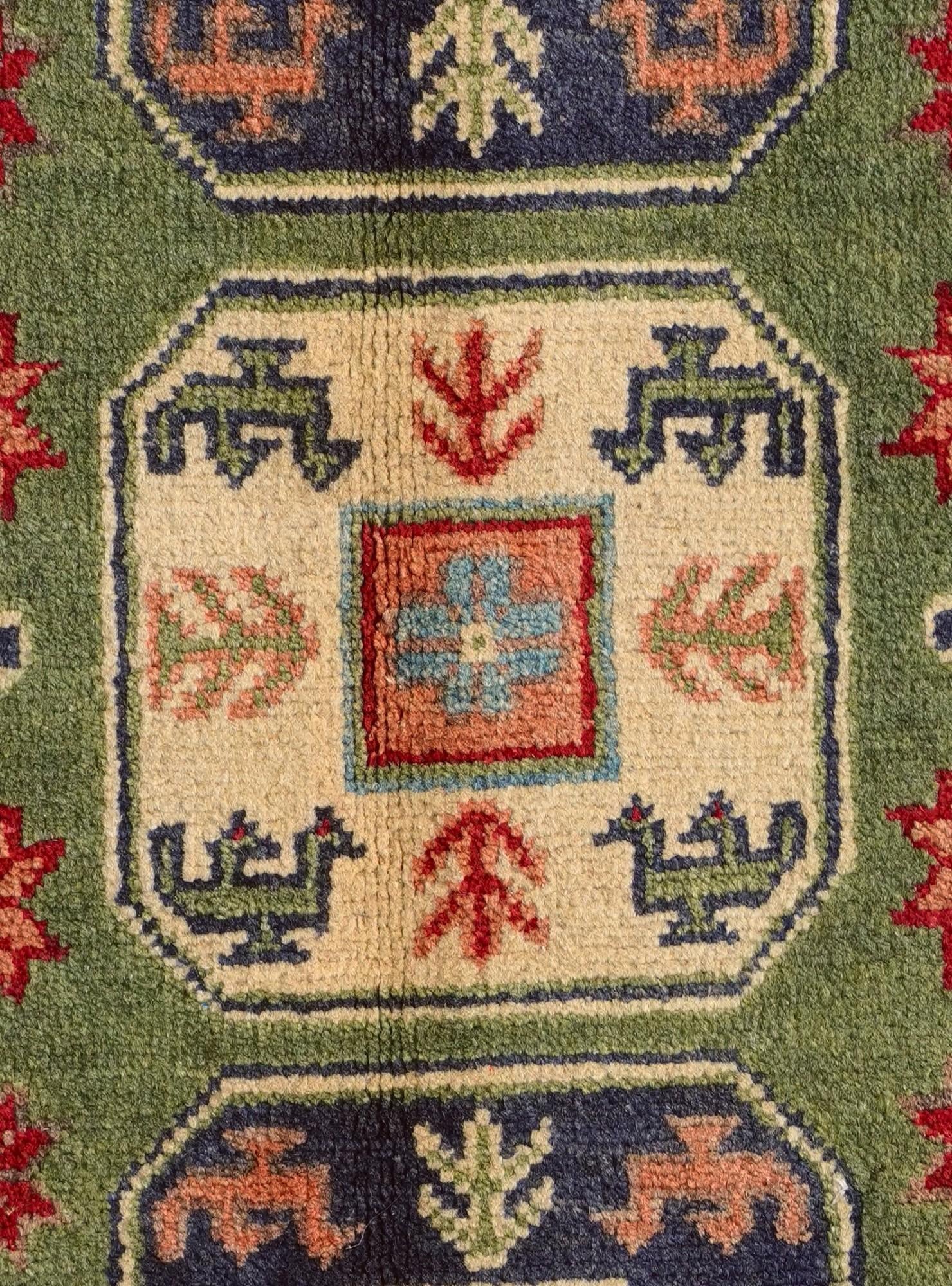 2' x 3' Hand Knotted Kazak Rug