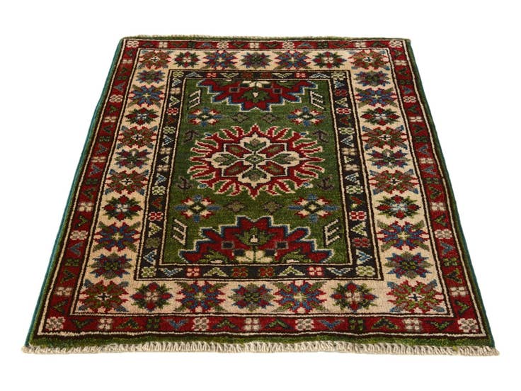 Detail image of 1' 11 x 2' 7 Hand Knotted Kazak Rug