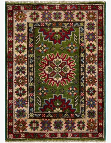 1' 11 x 2' 7 Hand Knotted Kazak Rug