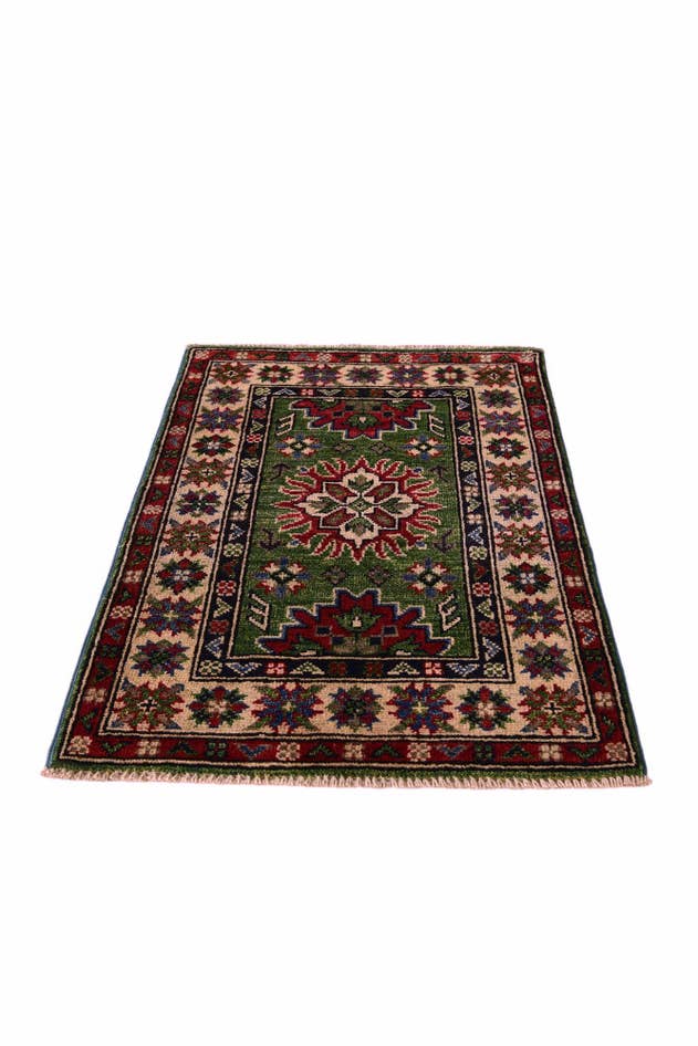 Detail image of 1' 11 x 2' 10 Hand Knotted Kazak Rug