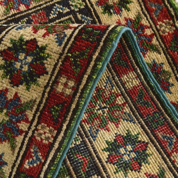 Detail image of 1' 11 x 2' 10 Hand Knotted Kazak Rug
