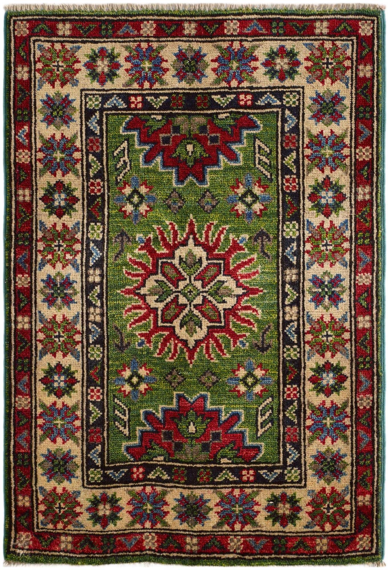 1' 11 x 2' 10 Hand Knotted Kazak Rug