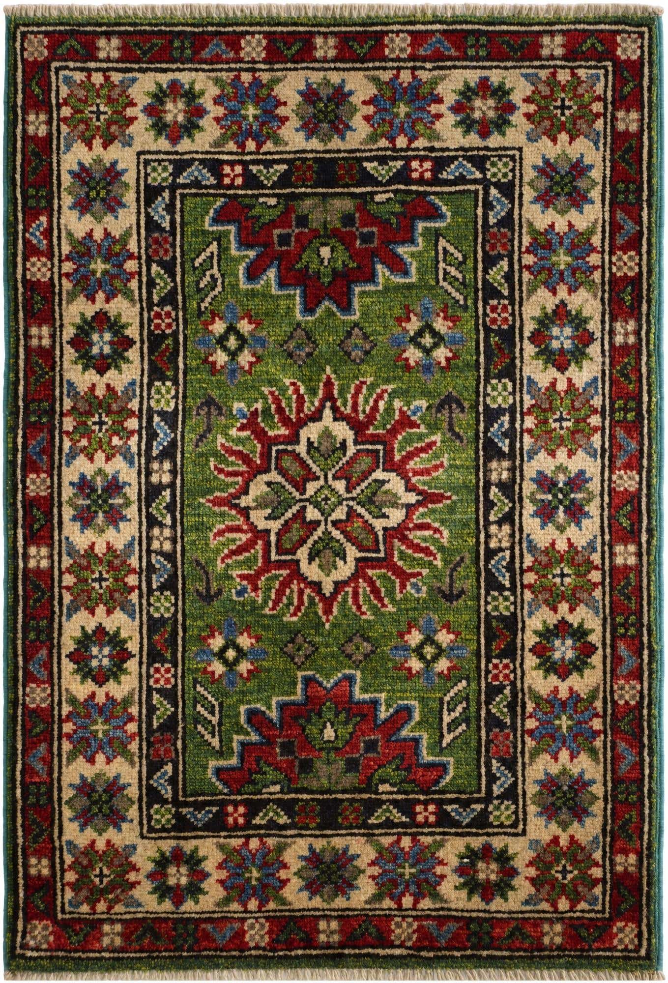 1' 11 x 2' 10 Hand Knotted Kazak Rug