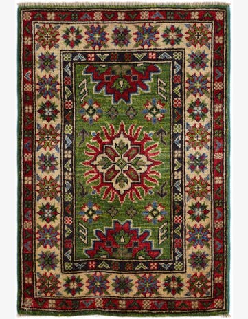 1' 11 x 2' 10 Hand Knotted Kazak Rug