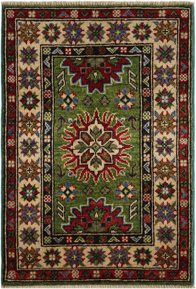 1' 11 x 2' 10 Hand Knotted Kazak Rug