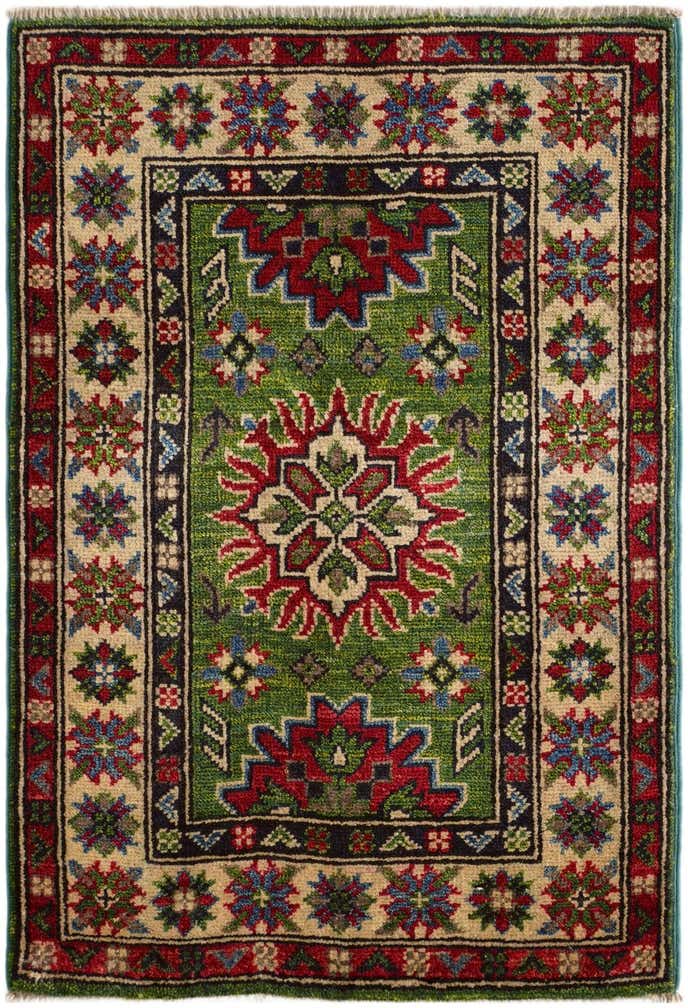 1' 11 x 2' 10 Hand Knotted Kazak Rug