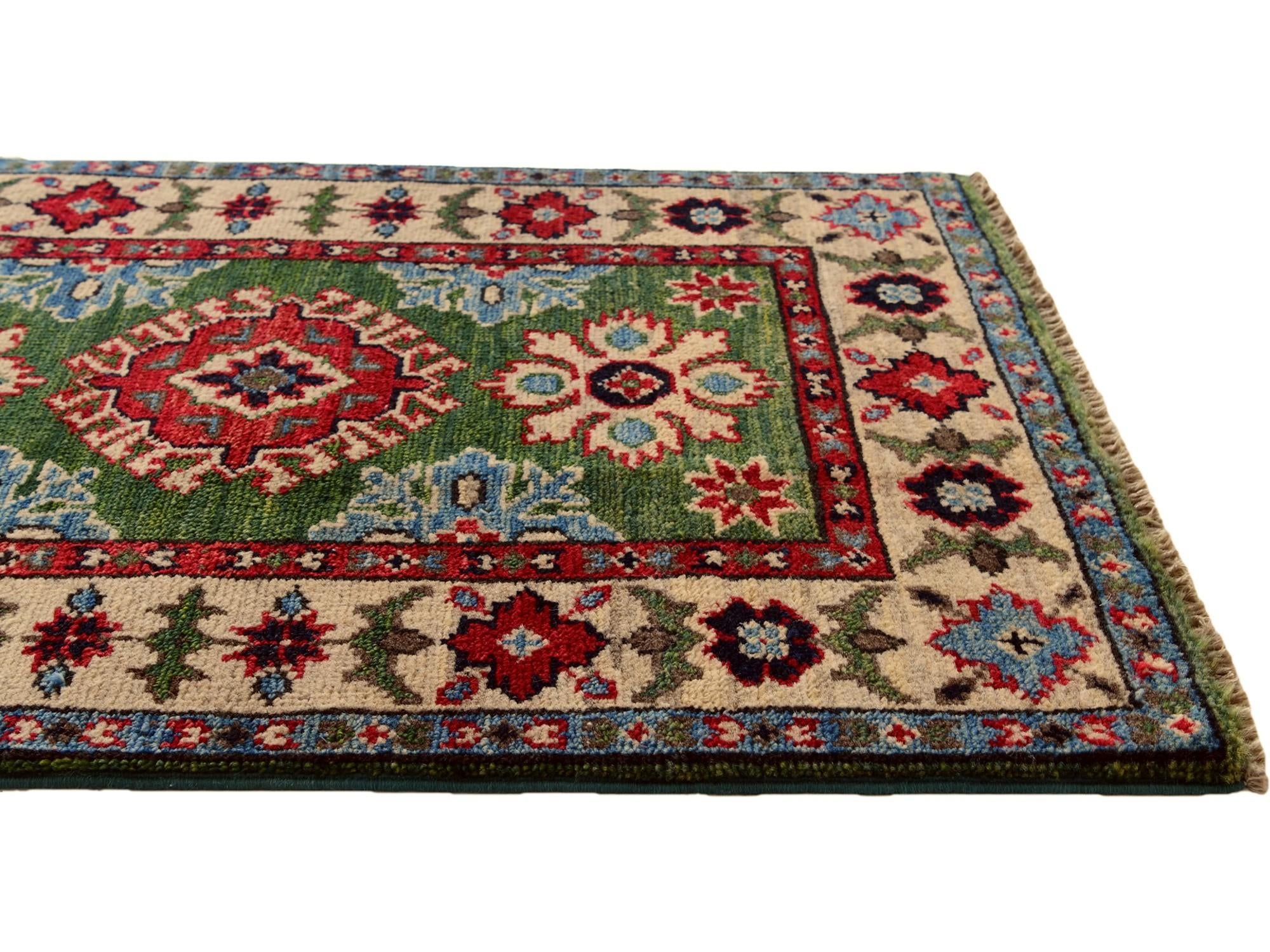 1' 11 x 2' 11 Hand Knotted Kazak Rug