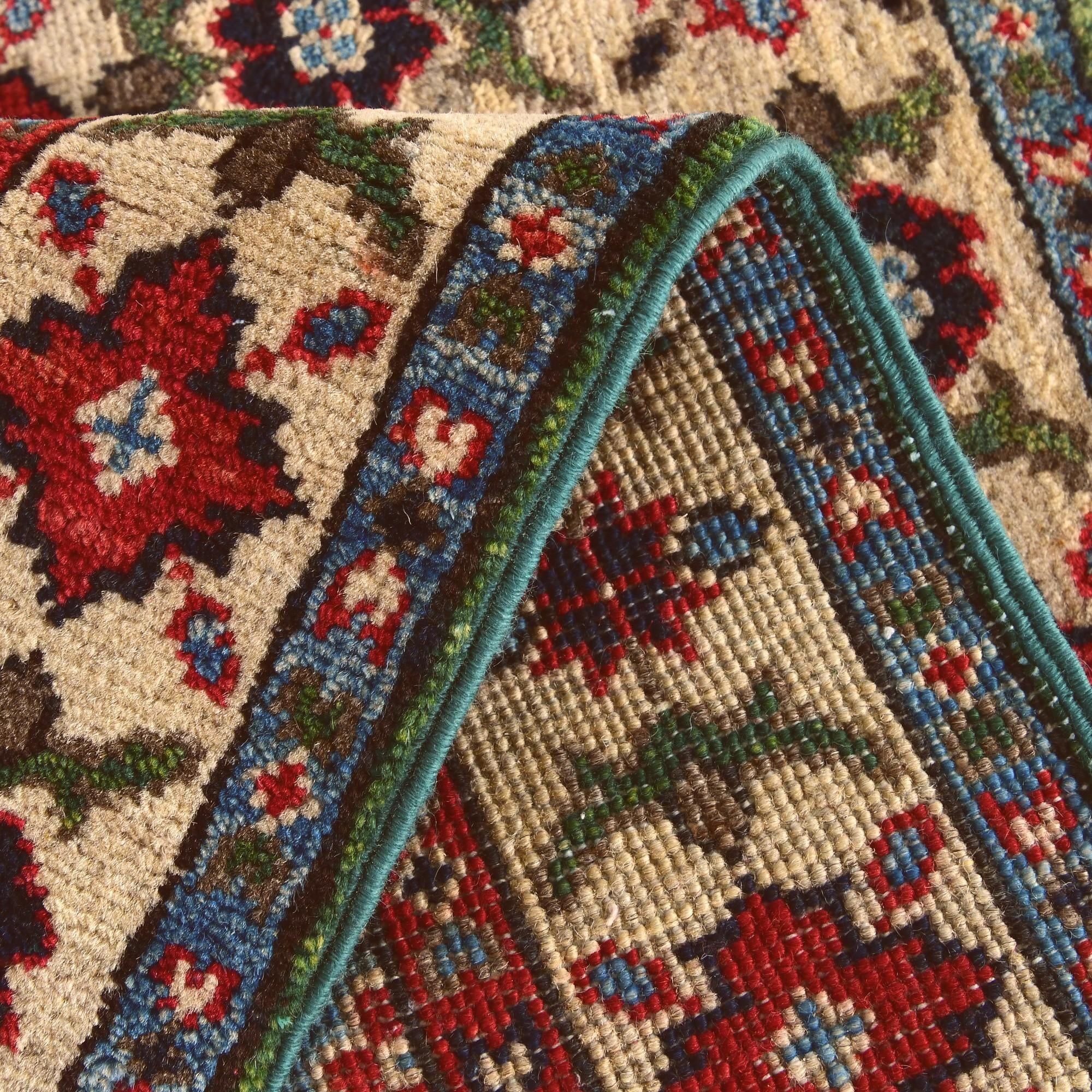 1' 11 x 2' 11 Hand Knotted Kazak Rug