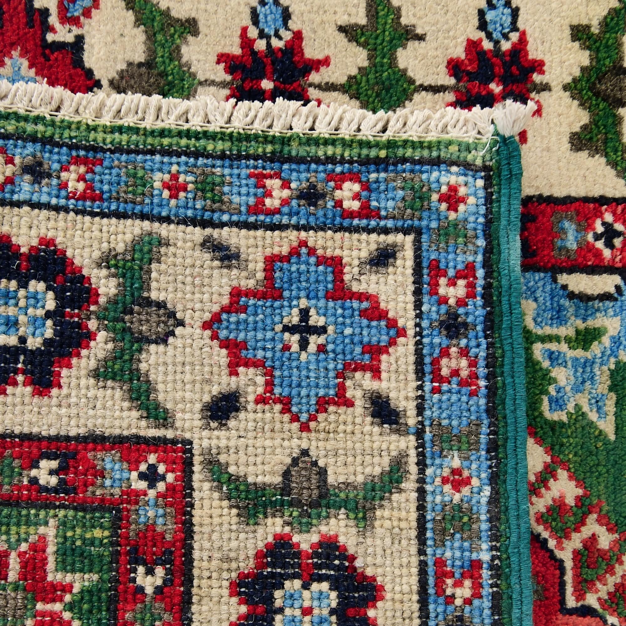 60cm x 90cm Hand Knotted Kazak Rug