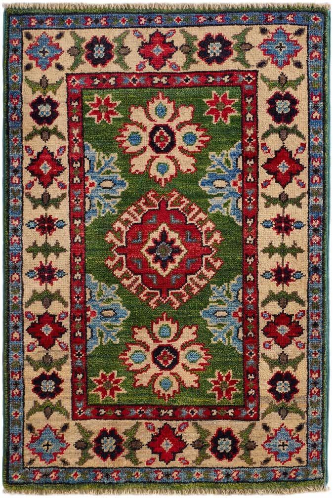 1' 11 x 2' 11 Hand Knotted Kazak Rug