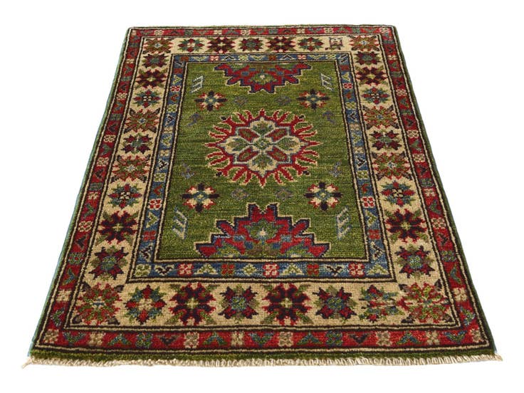 Detail image of 2' x 3' 2 Hand Knotted Kazak Rug