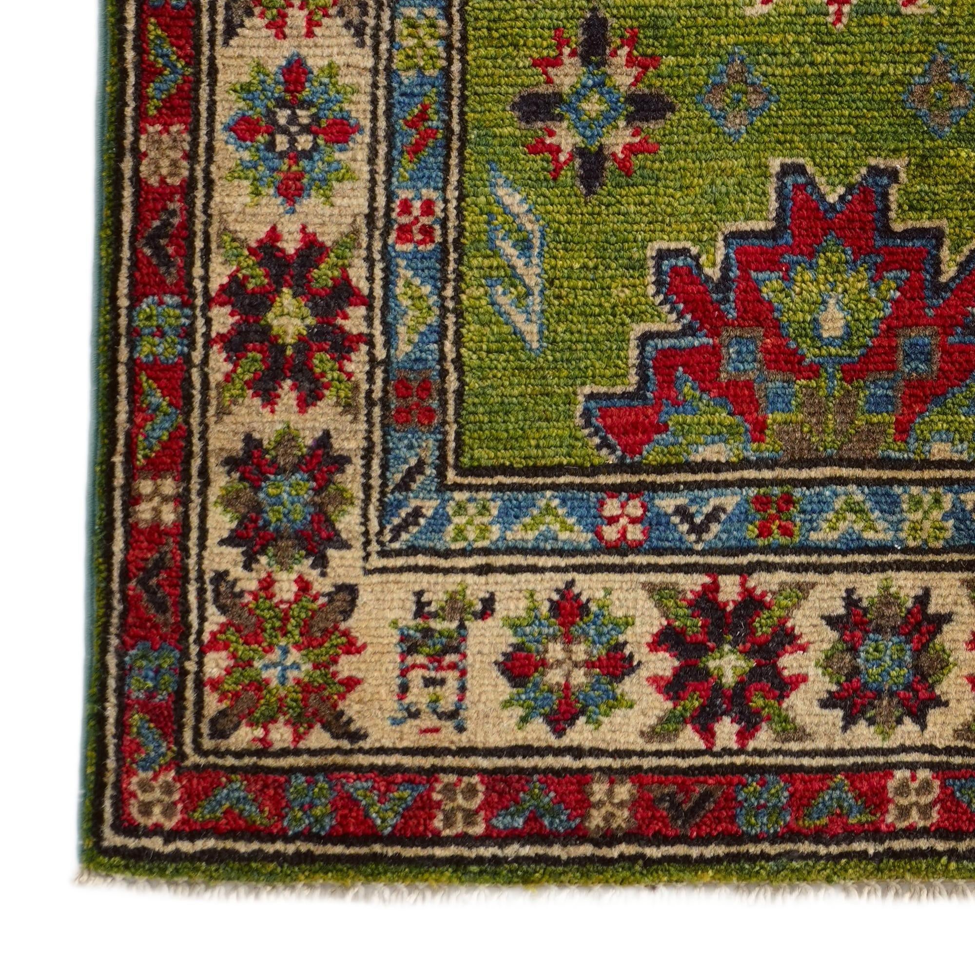 2' x 3' 2 Hand Knotted Kazak Rug