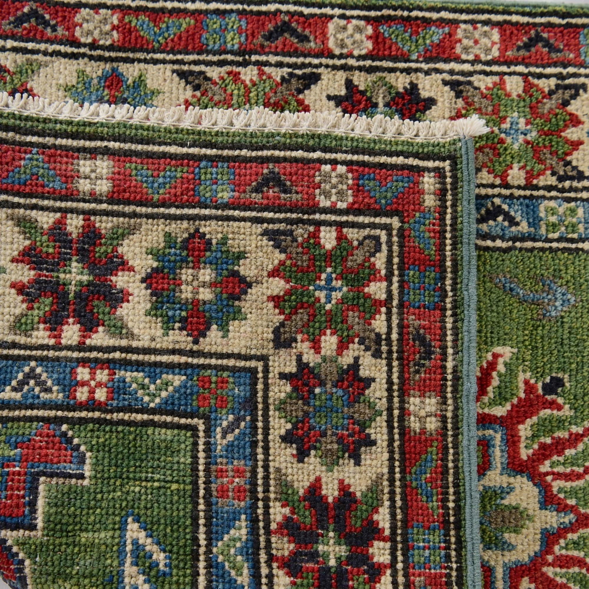 60cm x 95cm Hand Knotted Kazak Rug