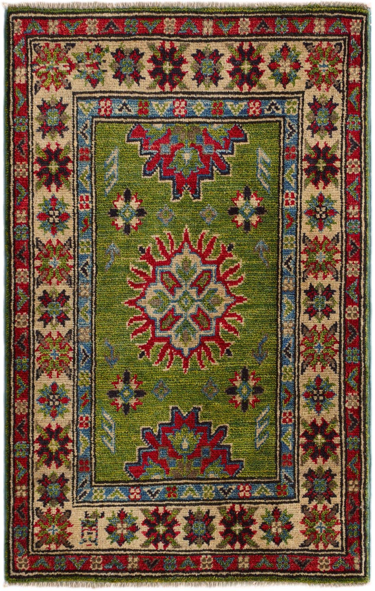 2' x 3' 2 Hand Knotted Kazak Rug