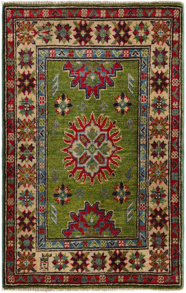 2' x 3' 2 Hand Knotted Kazak Rug