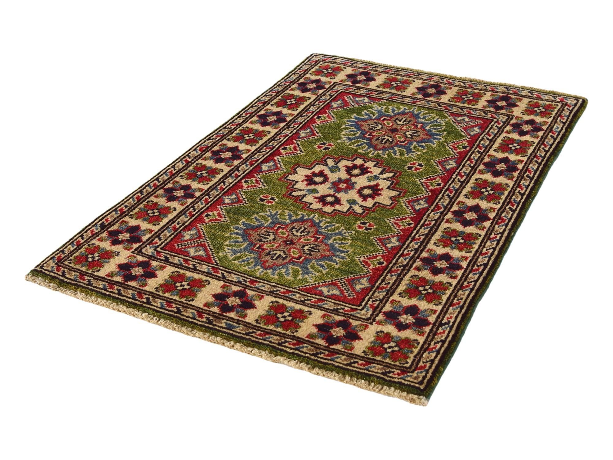 2' x 3' Hand Knotted Kazak Rug