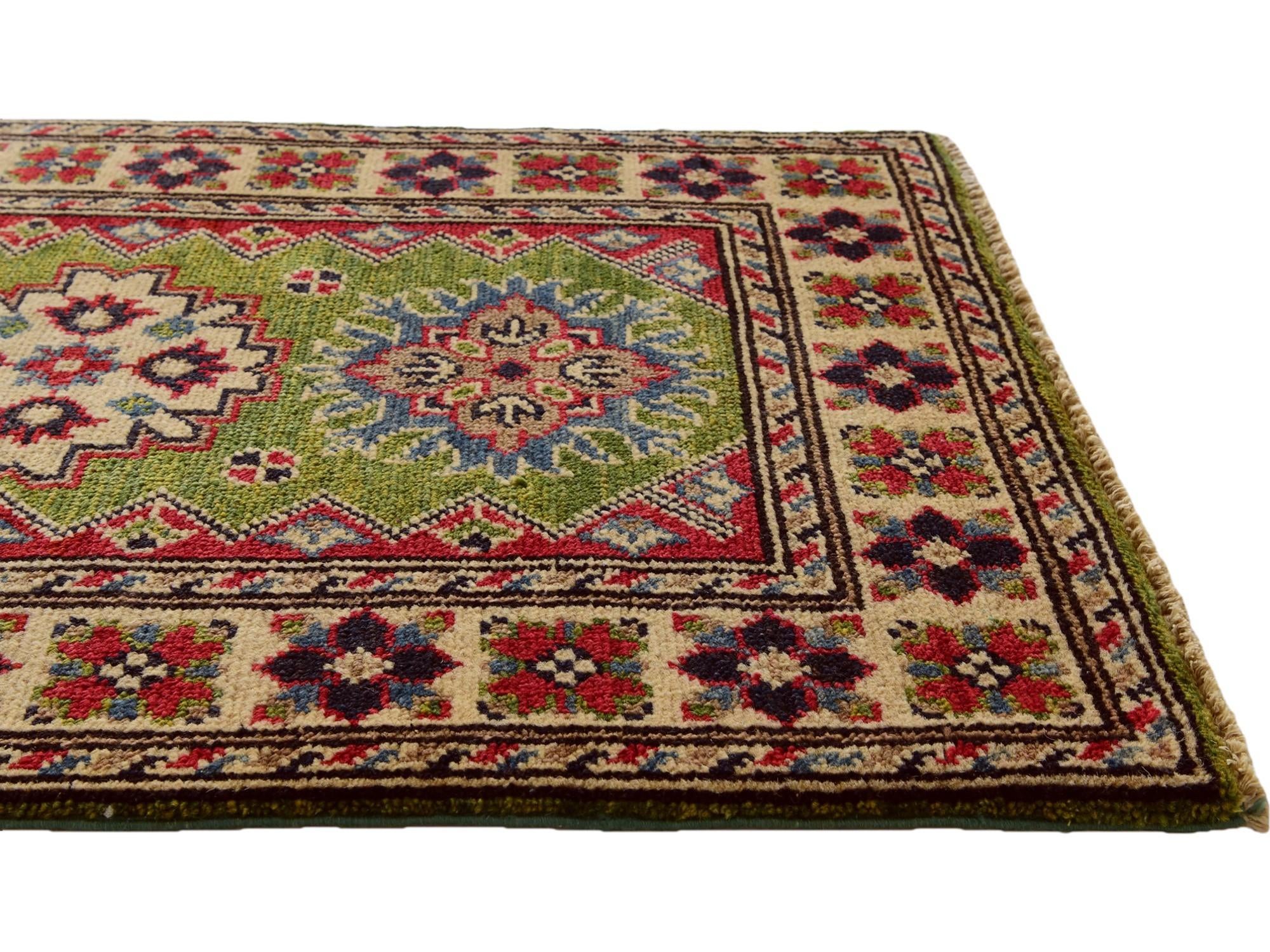 2' x 3' Hand Knotted Kazak Rug
