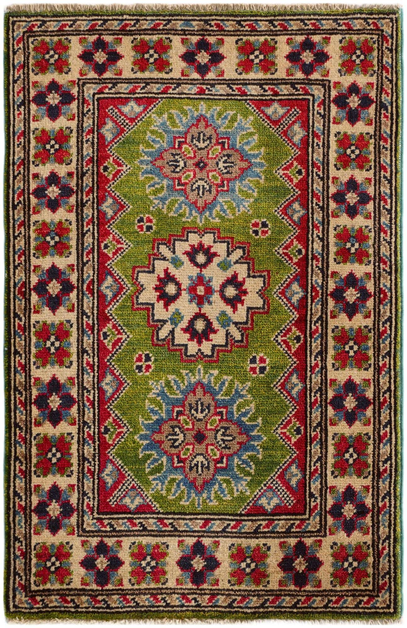 2' x 3' Hand Knotted Kazak Rug