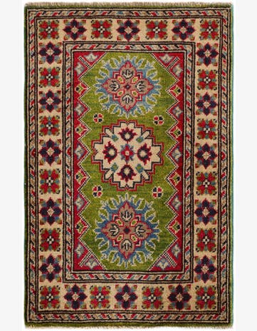 2' x 3' Hand Knotted Kazak Rug